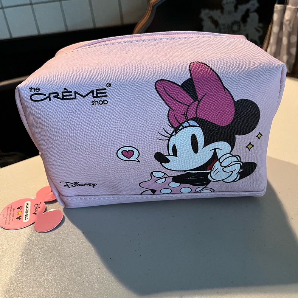 Disney Minnie-Mickey Mouse Pink Cosmetic Bag. Each dude of bag different